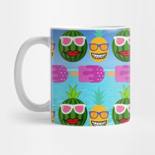 Pineapple And Watermelon - Ice Cream Mug